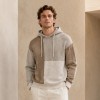 Colorblock Knit Custom Pullover Hoodie Sweater