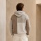 Colorblock Knit Custom Pullover Hoodie Sweater