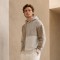 Colorblock Knit Custom Pullover Hoodie Sweater