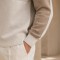 Colorblock Knit Custom Pullover Hoodie Sweater