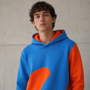 Colorblock Custom Sweater Hoodie Knit Pullover