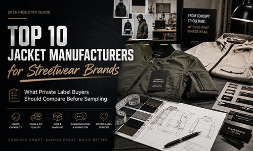 Top 10 Jacket Manufacturers for Streetwear Brands in 2026: What Private Label Buyers Should Compare Before Sampling
