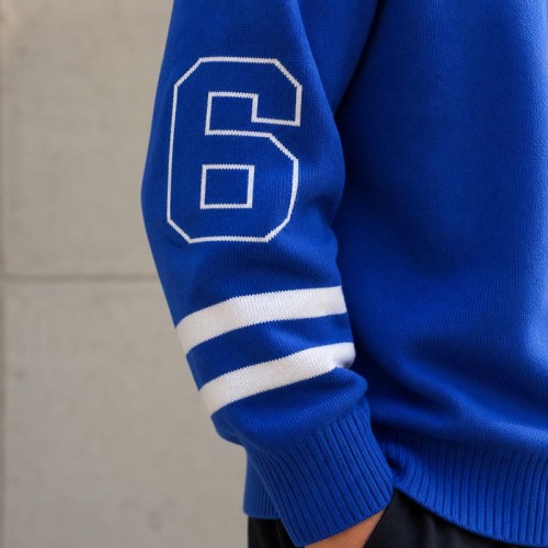Varsity Number Custom Fit Knit Sweater