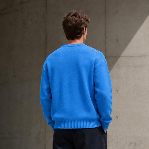 Graphic Crewneck Custom Knit Sweater