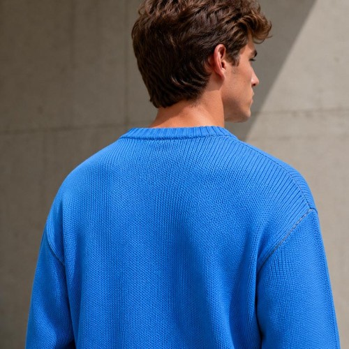 Graphic Crewneck Custom Knit Sweater
