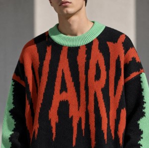 Abstract Graphic Custom Knit Sweater