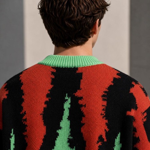 Abstract Graphic Custom Knit Sweater