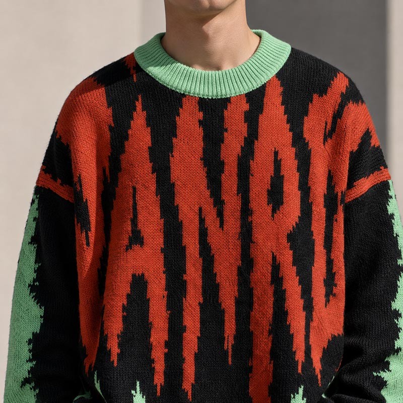 Green retro jacket model display
