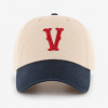 Custom Embroidered Baseball Cap with Navy Contrast Brim