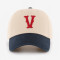 Custom Embroidered Baseball Cap with Navy Contrast Brim