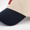Custom Embroidered Baseball Cap with Navy Contrast Brim