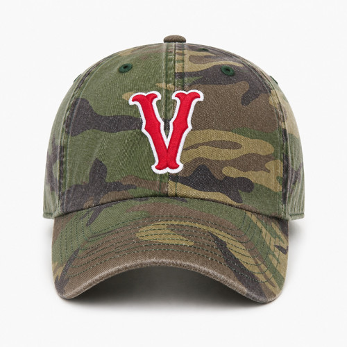 Custom Camo Baseball Cap with Raised Embroidery