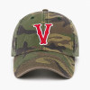 Custom Camo Baseball Cap with Raised Embroidery