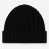 Custom Knit Beanie with Ribbed Cuff Label