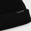 Custom Knit Beanie with Ribbed Cuff Label