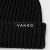 Custom Knit Beanie with Ribbed Cuff Label