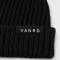 Custom Knit Beanie with Ribbed Cuff Label