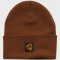 Custom Knit Beanie with Logo Patch for Private Label