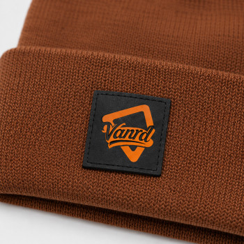 Custom Knit Beanie with Logo Patch for Private Label