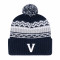 Custom Pom Pom Beanie with Jacquard Knit Pattern