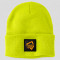 Custom Knit Beanie with Neon Logo Patch