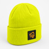 Custom Knit Beanie with Neon Logo Patch