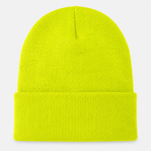 Custom Knit Beanie with Neon Logo Patch