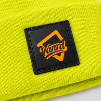 Custom Knit Beanie with Neon Logo Patch