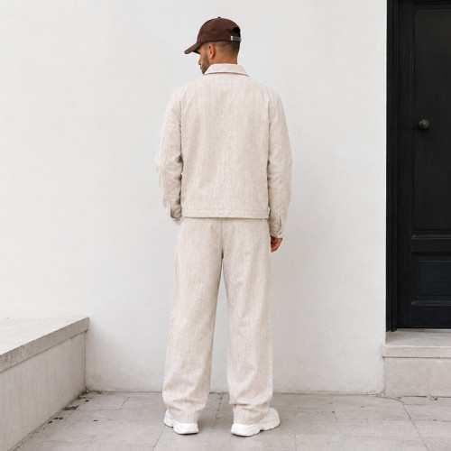 Custom Tracksuit Set with Tonal Jacquard Texture