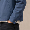 Custom Work Jacket with Contrast Collar for Brands
