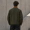 Custom Work Jacket with Contrast Collar for Private Label