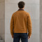 Custom Work Jacket with Contrast Collar for Private Label