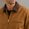 Custom Work Jacket with Contrast Collar for Private Label
