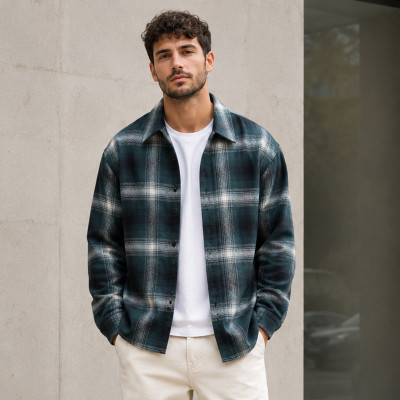 Custom Flannel Jacket for Private Label Overshirts