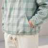 Custom Jacket with Plaid Zip Front for Private Label