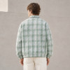 Custom Jacket with Plaid Zip Front for Private Label