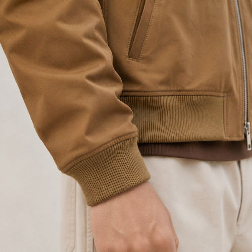 Custom Work Jacket with Ribbed Hem for Brands