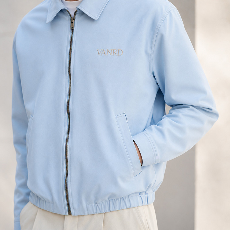 Green retro jacket model display