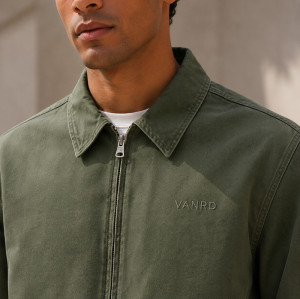 Custom Work Jacket with Patch Pockets for Private Label