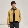 Custom Canvas Jacket with Contrast Collar for Brands