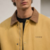 Custom Canvas Jacket with Contrast Collar for Brands