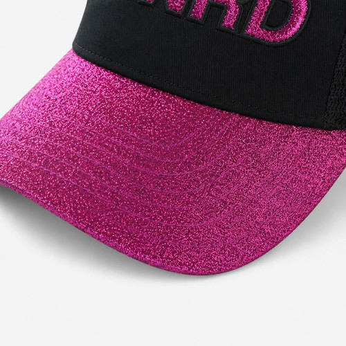 Custom Glitter Trucker Hat with Mesh Back for Brands