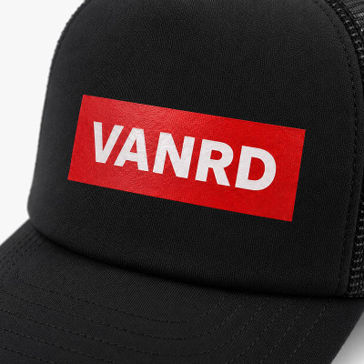 Custom Trucker Hat with Red Logo Patch for Brands