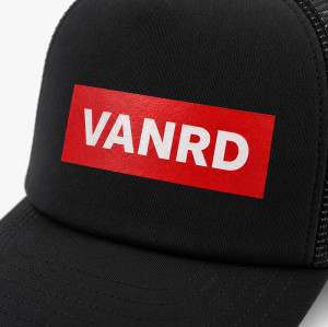 Custom Trucker Hat with Red Logo Patch for Brands