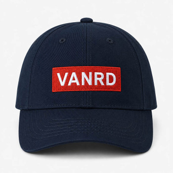 Custom Navy Embroidered Baseball Cap With Logo Patch