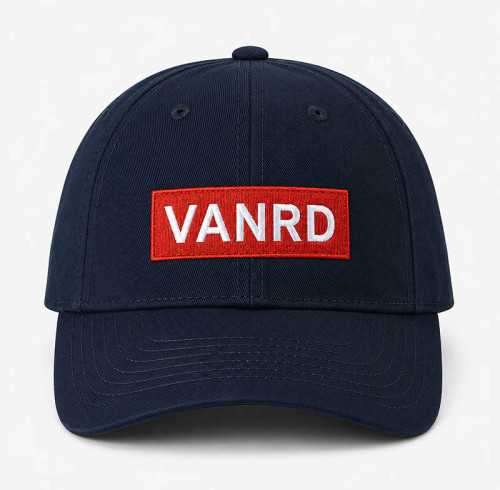 Custom Navy Embroidered Baseball Cap With Logo Patch