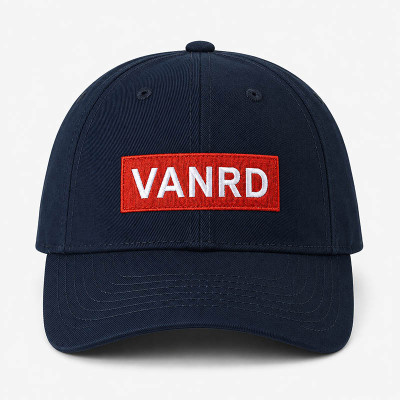 Custom Navy Embroidered Baseball Cap With Logo Patch