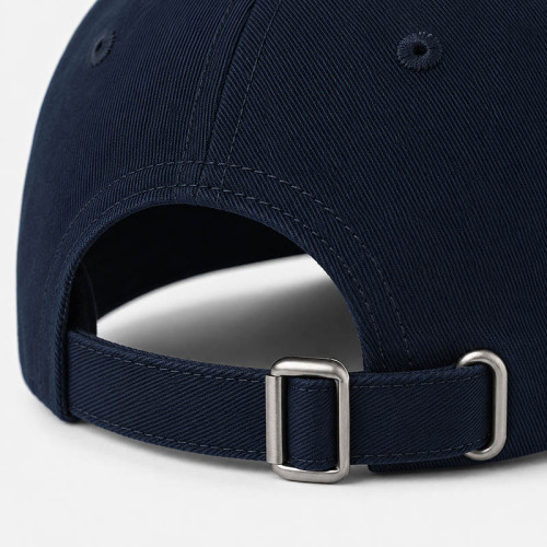 Custom Navy Embroidered Baseball Cap With Logo Patch