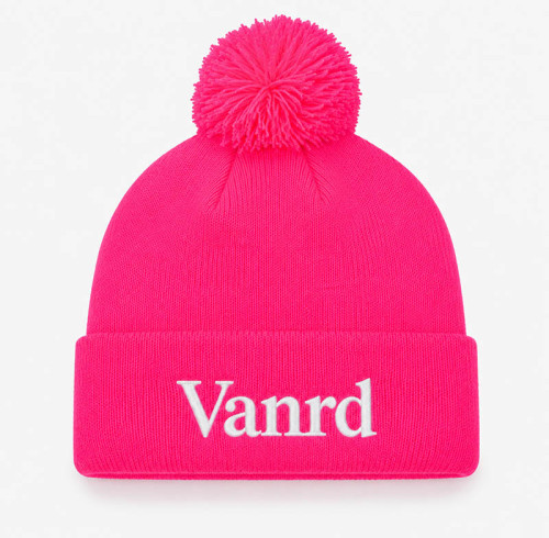 Custom Knit Beanie with Neon Logo Patch