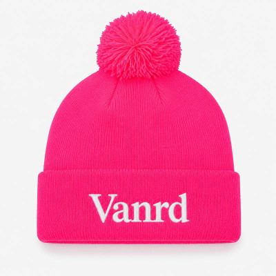 Custom Knit Beanie with Neon Logo Patch